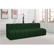 Meridian Furniture Arc Green Boucle Fabric Modular Sectional