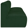 Meridian Furniture Arc Green Boucle Fabric Modular Sectional