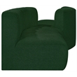 Meridian Furniture Arc Green Boucle Fabric Modular Sectional
