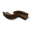 Meridian Furniture Arc Brown Velvet Modular Sectional