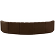 Meridian Furniture Arc Brown Velvet Modular Sectional