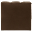 Meridian Furniture Arc Brown Velvet Straight Chair