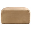 Meridian Furniture Arc Camel Velvet Ottoman