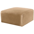 Meridian Furniture Arc Camel Velvet Ottoman