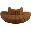 Meridian Furniture Arc Saddle Velvet Modular Sectional