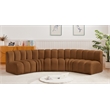 Meridian Furniture Arc Saddle Velvet Modular Sectional