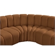 Meridian Furniture Arc Saddle Velvet Modular Sectional