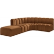 Meridian Furniture Arc Saddle Velvet Modular Sectional
