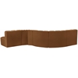 Meridian Furniture Arc Saddle Velvet Modular Sectional