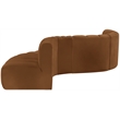 Meridian Furniture Arc Saddle Velvet Modular Sectional