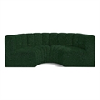 Meridian Furniture Arc Green Boucle Fabric Modular Sectional