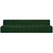 Meridian Furniture Arc Green Boucle Fabric Modular Sectional