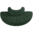 Meridian Furniture Arc Green Boucle Fabric Modular Sectional