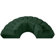 Meridian Furniture Arc Green Boucle Fabric Modular Sectional