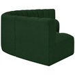 Meridian Furniture Arc Green Boucle Fabric Modular Sectional