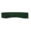Meridian Furniture Arc Green Boucle Fabric Modular Sectional