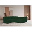 Meridian Furniture Arc Green Boucle Fabric Modular Sectional