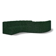 Meridian Furniture Arc Green Boucle Fabric Modular Sectional