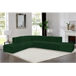 Meridian Furniture Arc Green Boucle Fabric Modular Sectional