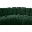 Meridian Furniture Arc Green Boucle Fabric Modular Sectional