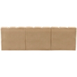 Meridian Furniture Arc Camel Velvet Modular Sectional