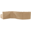 Meridian Furniture Arc Camel Velvet Modular Sectional