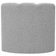 Meridian Furniture Arc Grey Boucle Fabric Curved Corner