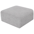 Meridian Furniture Arc Grey Boucle Fabric Ottoman