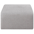 Meridian Furniture Arc Grey Boucle Fabric Ottoman