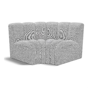 Meridian Furniture Arc Grey Boucle Fabric Modular Sectional
