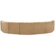 Meridian Furniture Arc Camel Velvet Modular Sectional