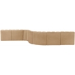 Meridian Furniture Arc Camel Velvet Modular Sectional