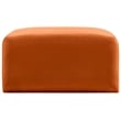 Meridian Furniture Arc Cognac Velvet Ottoman