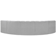Meridian Furniture Arc Grey Boucle Fabric Modular Sectional