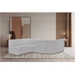 Meridian Furniture Arc Grey Boucle Fabric Modular Sectional