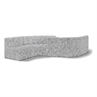 Meridian Furniture Arc Grey Boucle Fabric Modular Sectional