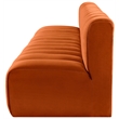 Meridian Furniture Arc Cognac Velvet Modular Sectional