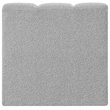 Meridian Furniture Arc Grey Boucle Fabric Straight Chair