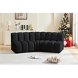 Meridian Furniture Arc Black Velvet Modular Sectional