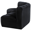Meridian Furniture Arc Black Velvet Modular Sectional