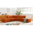 Meridian Furniture Arc Cognac Velvet Modular Sectional