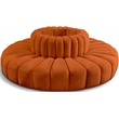 Meridian Furniture Arc Cognac Velvet Modular Sectional