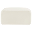 Meridian Furniture Arc Cream Velvet Ottoman