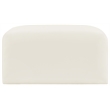 Meridian Furniture Arc Cream Velvet Ottoman