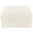 Meridian Furniture Arc Cream Velvet Ottoman