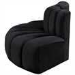 Meridian Furniture Arc Black Velvet Modular Sectional