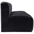 Meridian Furniture Arc Black Velvet Modular Sectional