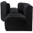 Meridian Furniture Arc Black Velvet Modular Sectional