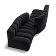 Meridian Furniture Arc Black Velvet Modular Sectional