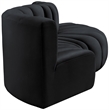 Meridian Furniture Arc Black Velvet Modular Sectional